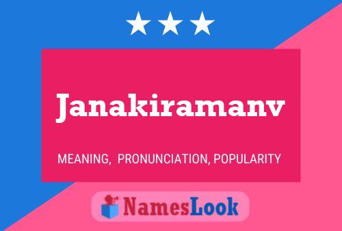 Janakiramanv பெயர் போஸ்டர்