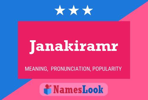 Janakiramr பெயர் போஸ்டர்