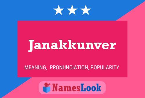 Janakkunver பெயர் போஸ்டர்