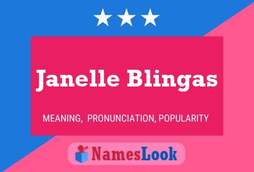 Janelle Blingas பெயர் போஸ்டர்