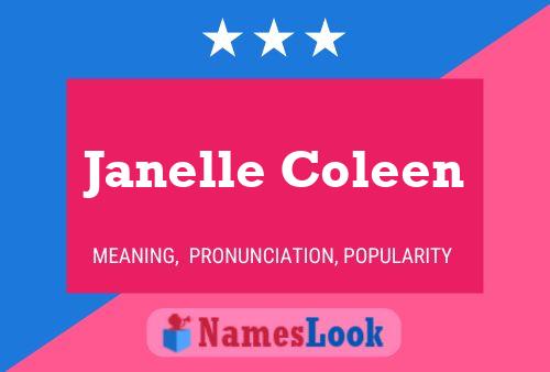 Janelle Coleen பெயர் போஸ்டர்