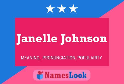 Janelle Johnson பெயர் போஸ்டர்