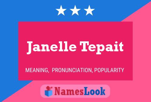 Janelle Tepait பெயர் போஸ்டர்