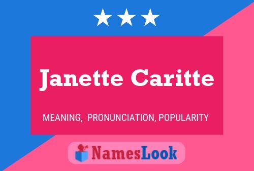 Janette Caritte பெயர் போஸ்டர்