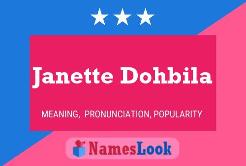 Janette Dohbila பெயர் போஸ்டர்