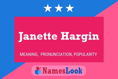 Janette Hargin பெயர் போஸ்டர்