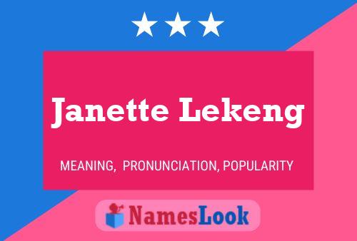 Janette Lekeng பெயர் போஸ்டர்