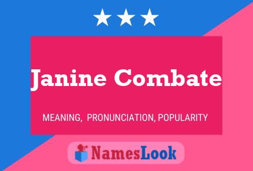 Janine Combate பெயர் போஸ்டர்