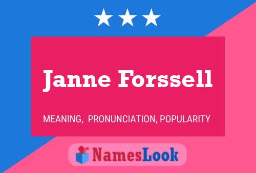 Janne Forssell பெயர் போஸ்டர்