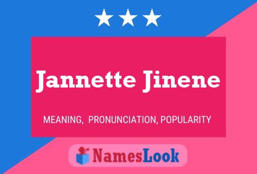 Jannette Jinene பெயர் போஸ்டர்