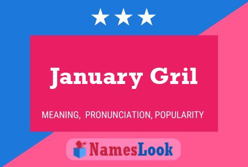 January Gril பெயர் போஸ்டர்