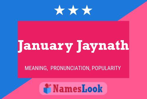 January Jaynath பெயர் போஸ்டர்