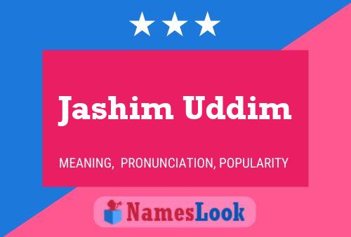 Jashim Uddim பெயர் போஸ்டர்