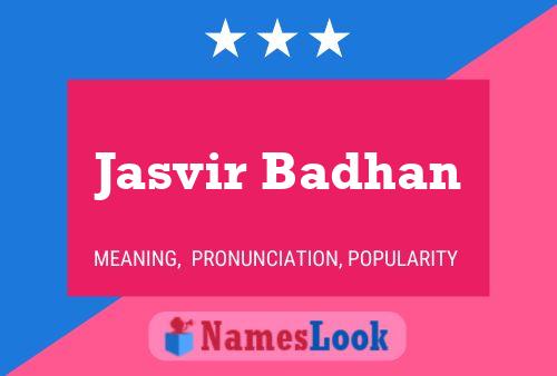 Jasvir Badhan பெயர் போஸ்டர்