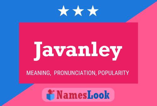 Javanley பெயர் போஸ்டர்