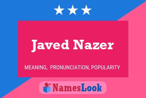 Javed Nazer பெயர் போஸ்டர்