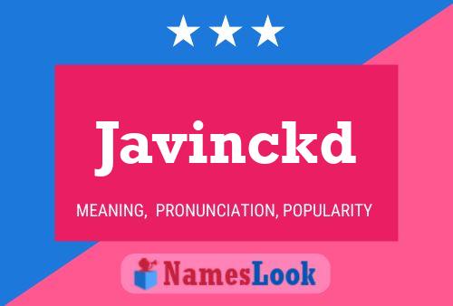 Javinckd பெயர் போஸ்டர்