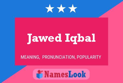 Jawed Iqbal பெயர் போஸ்டர்