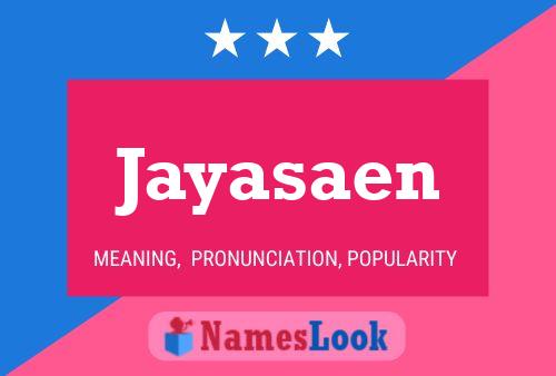 Jayasaen பெயர் போஸ்டர்