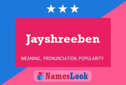 Jayshreeben பெயர் போஸ்டர்