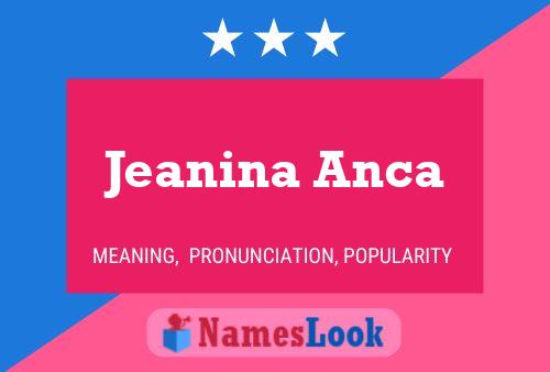 Jeanina Anca பெயர் போஸ்டர்