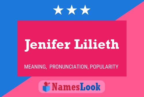 Jenifer Lilieth பெயர் போஸ்டர்