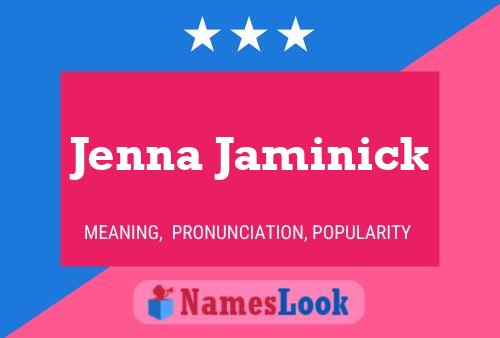 Jenna Jaminick பெயர் போஸ்டர்