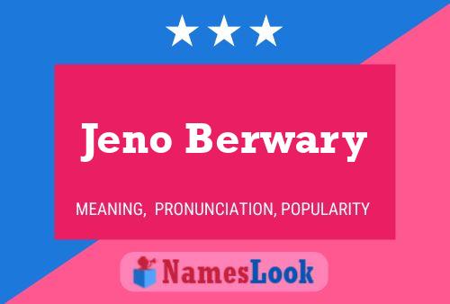 Jeno Berwary பெயர் போஸ்டர்