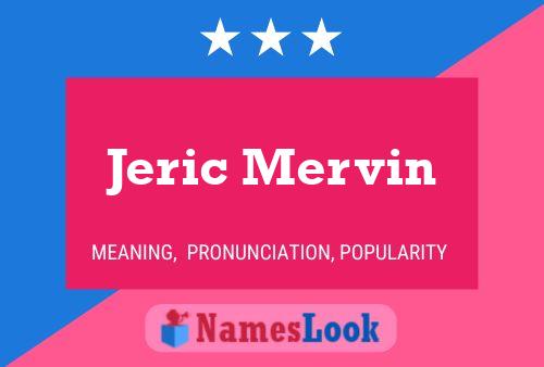 Jeric Mervin பெயர் போஸ்டர்