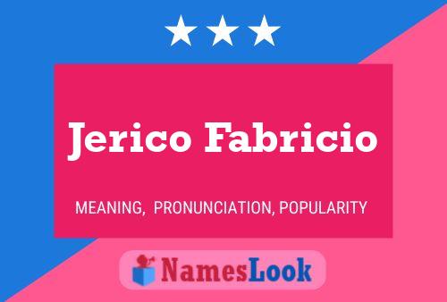 Jerico Fabricio பெயர் போஸ்டர்