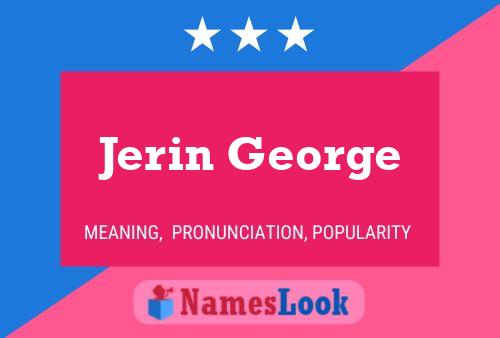 Jerin George பெயர் போஸ்டர்