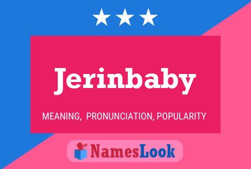 Jerinbaby பெயர் போஸ்டர்