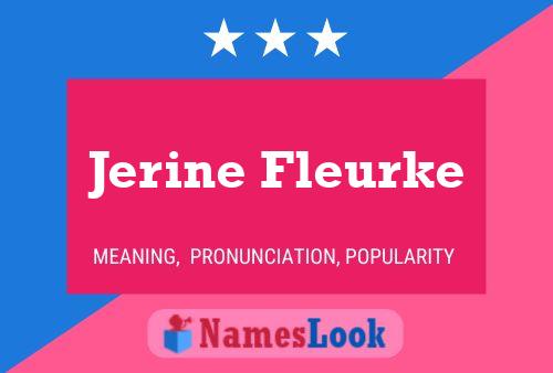 Jerine Fleurke பெயர் போஸ்டர்