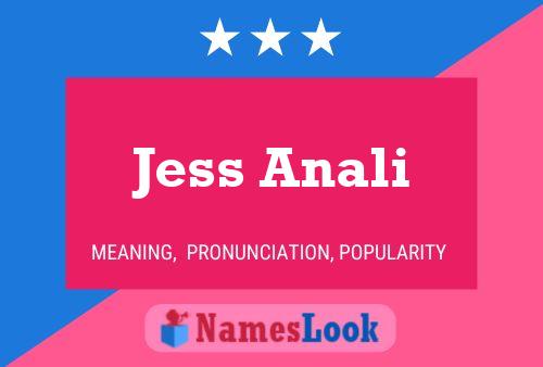 Jess Anali பெயர் போஸ்டர்