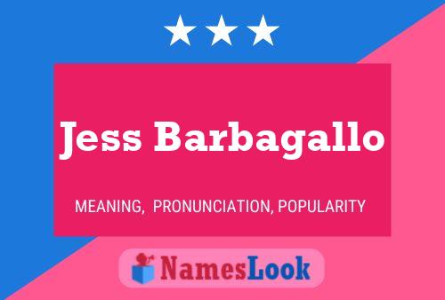 Jess Barbagallo பெயர் போஸ்டர்