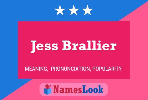 Jess Brallier பெயர் போஸ்டர்