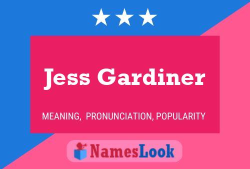 Jess Gardiner பெயர் போஸ்டர்