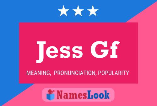 Jess Gf பெயர் போஸ்டர்