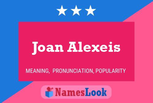 Joan Alexeis பெயர் போஸ்டர்