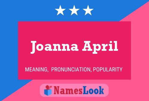 Joanna April பெயர் போஸ்டர்