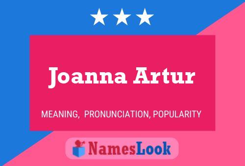 Joanna Artur பெயர் போஸ்டர்