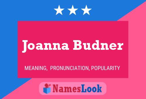 Joanna Budner பெயர் போஸ்டர்