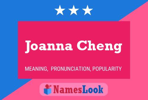 Joanna Cheng பெயர் போஸ்டர்