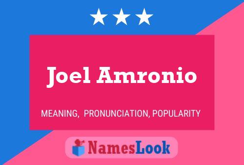 Joel Amronio பெயர் போஸ்டர்