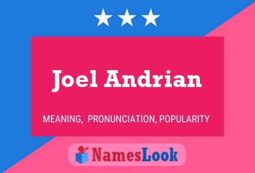 Joel Andrian பெயர் போஸ்டர்