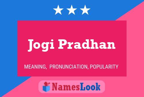 Jogi Pradhan பெயர் போஸ்டர்