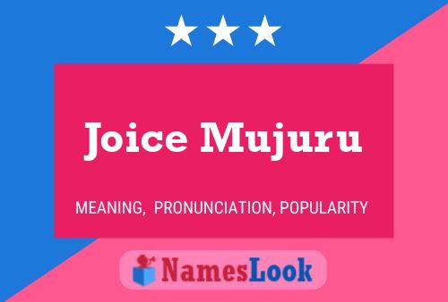 Joice Mujuru பெயர் போஸ்டர்