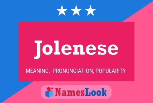 Jolenese பெயர் போஸ்டர்