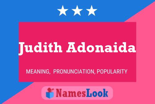 Judith Adonaida பெயர் போஸ்டர்