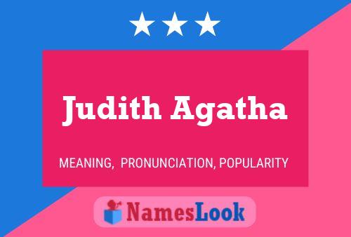 Judith Agatha பெயர் போஸ்டர்